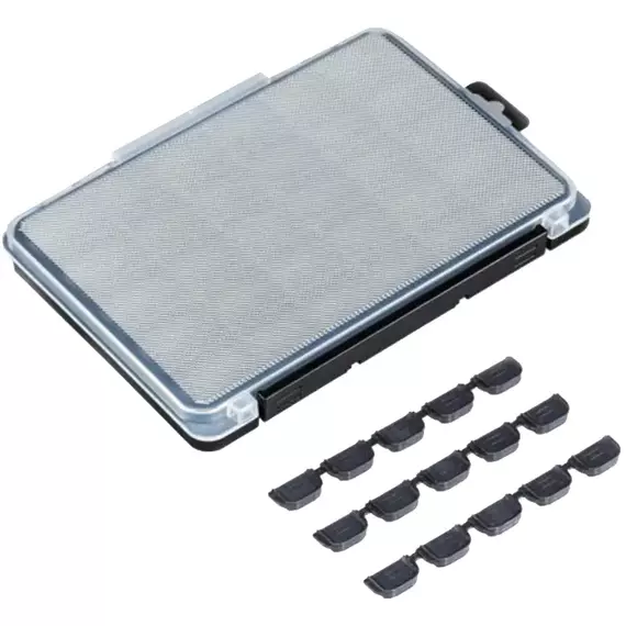 Коробка Meiho Light Game Case 3010 205x145x18mm, колір: чорний, фото , изображение 3